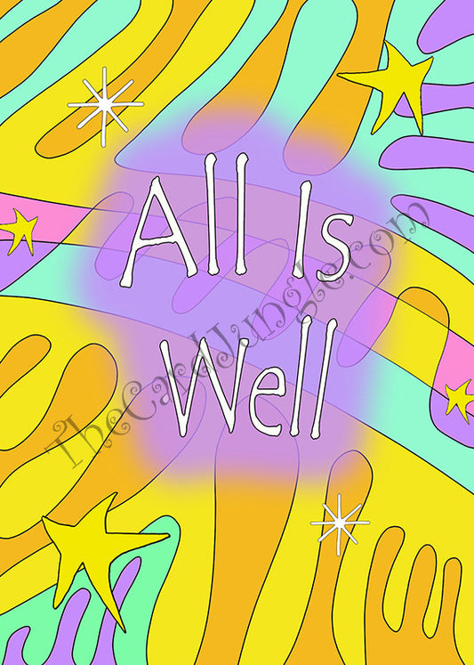 All Is Well Greeting Card (Card#: PO2)