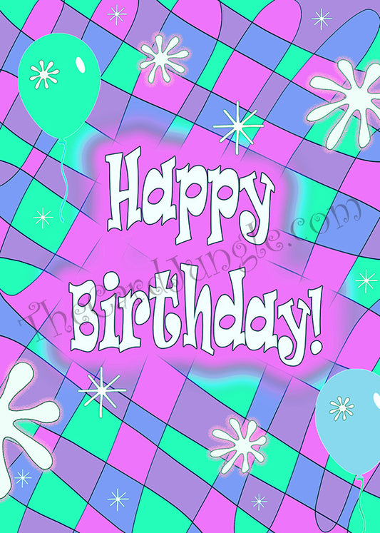 Happy Birthday Celebration Greeting Card (Card#: HB35)