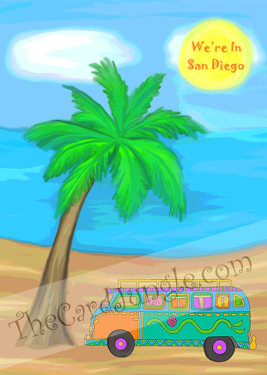 We're In San Diego Greeting Card (Card#: SD2)