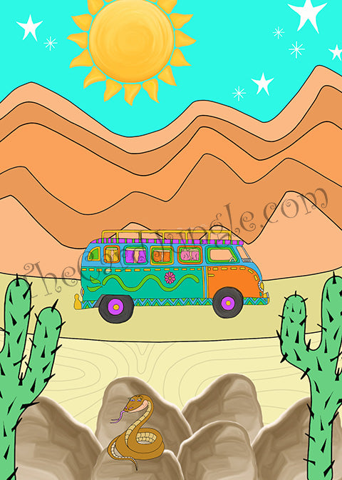 Desert Road Trip Greeting Card (DS1)