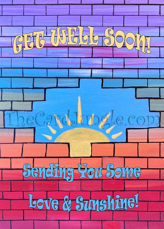 Get Well Soon Greeting Card (Card#: GW1)