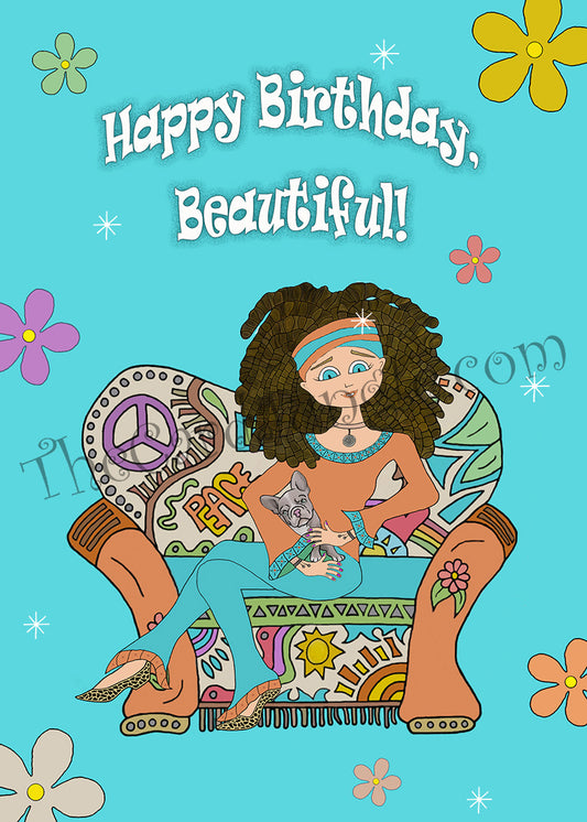 Happy Birthday, Beautiful Greeting Card (Card #: HB32)