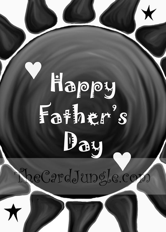 Happy Father's Day (Midnight Sun) Greeting Card (Card#: HFD2)