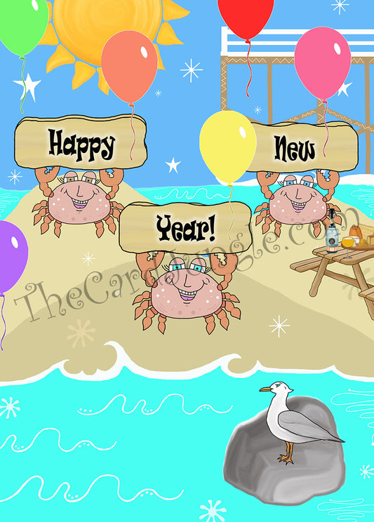 Happy New Year Greeting Card (Card#: HNY1)