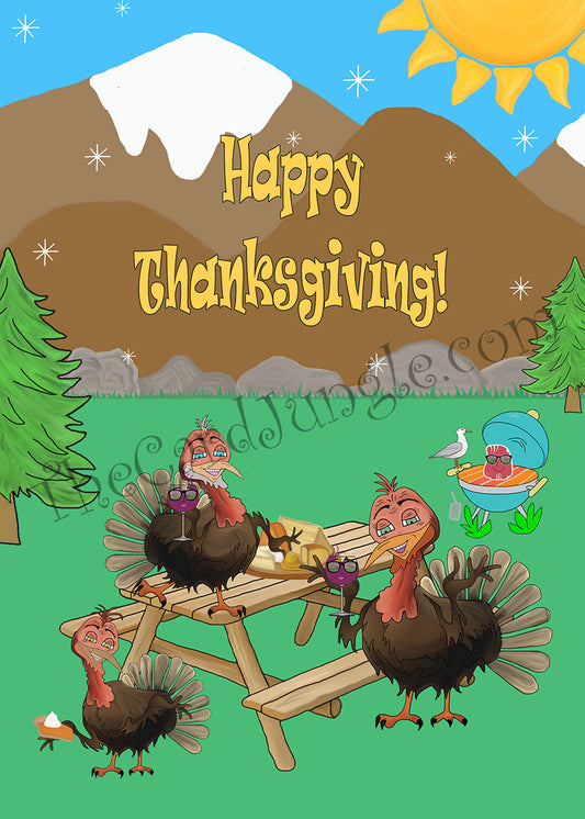 Happy Thanksgiving Greeting Card (Card#: T2)