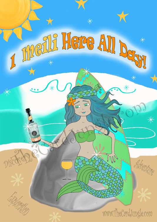 "I Meili Here All Day" Meili Vodka 8 x 10 Print