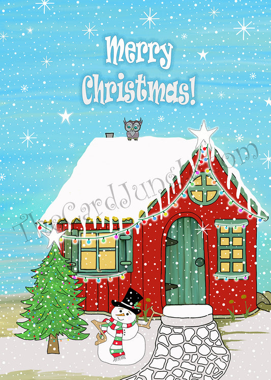 Merry Christmas Greeting Card (Card#: MC2)