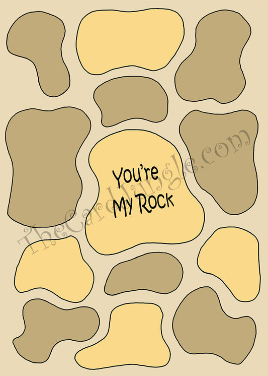 You're My Rock Greeting Card (Card#: LO4)