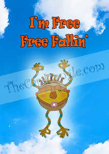 I'm Free Free Fallin Greeting Card (Card#: LO2)