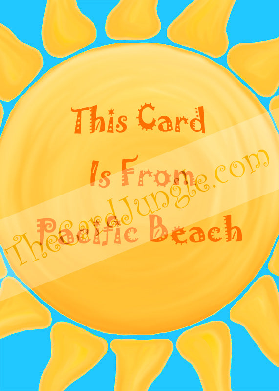 This Card Is From Pacific Beach Greeting Card (Card#: SD3)