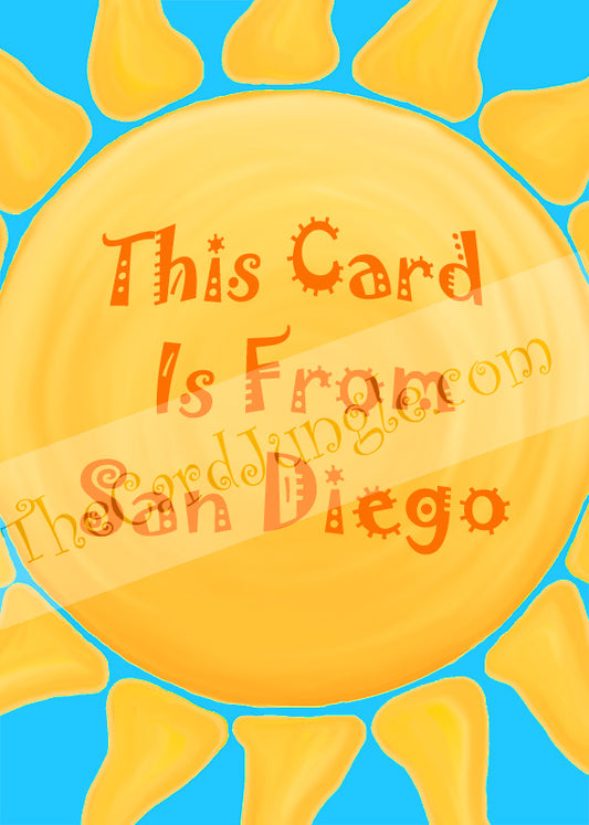 This Card Is From San Diego Greeting Card (Card#: SD12)